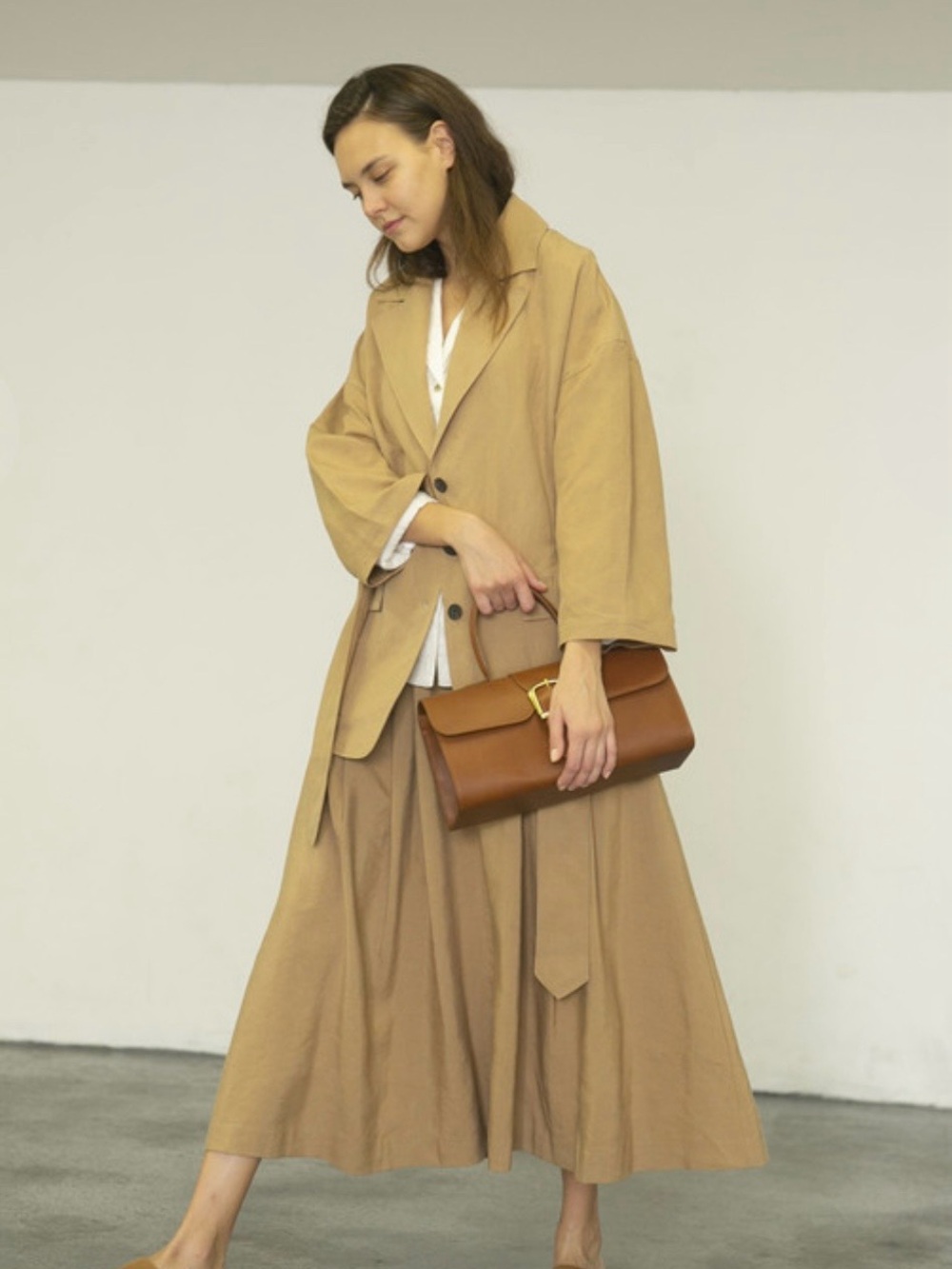 Mara Hoffman Khaki linen blazer